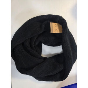 Women's C.C‎ Exclusives Black Knit Infinity Scarf One Size